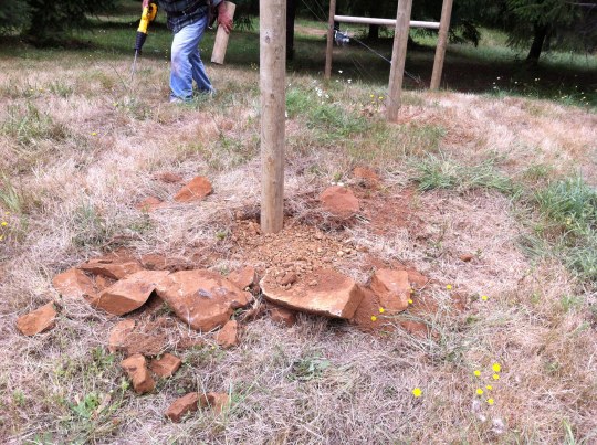 Breaking through this stuff was not easy.