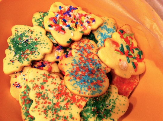 I can't really call these Christmas Cookies...I made them on New Year's Day.  Haha...better late than never.